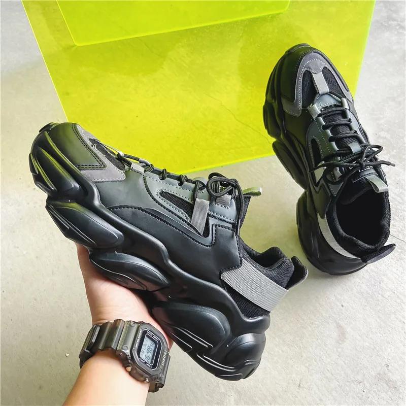 

2024 Classic Comfortable Breathable Men s Shoes New Versatile Interior Height Boosting Sports Shoes Fashion Trend Casual Shoes 44 чёрный