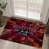 Led Zeppelin Tasarımlı Kristal Kadife Halı Rahat Non?Yatak Odası Oturma Odası Girişi İçin Kaymaz Desenli Halı