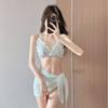 Hot Swimsuit Women's White Cute Sexy Bikini Low Waist Three-point Beach Vacation