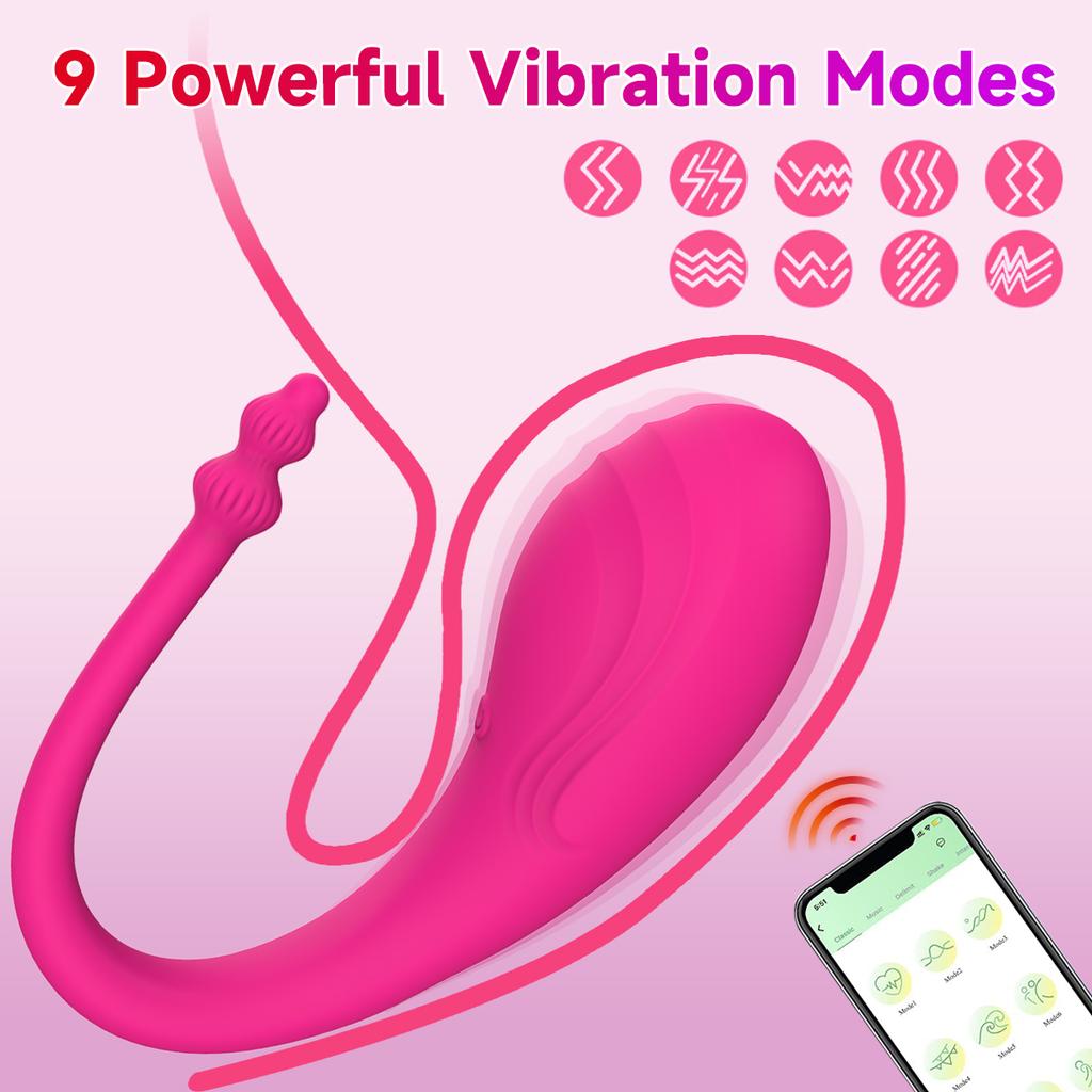 Wireless Bluetooth Control Wearable Vibrator G-Spot Vibrating Clitoris Massage Anal Stimulation Sex Toys for Women Couples