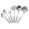 Stainless Steel Kitchen Set: Includes Heat-Resistant Spatula, Slotted Spoon, Soup Ladle for Home and Outdoor Use