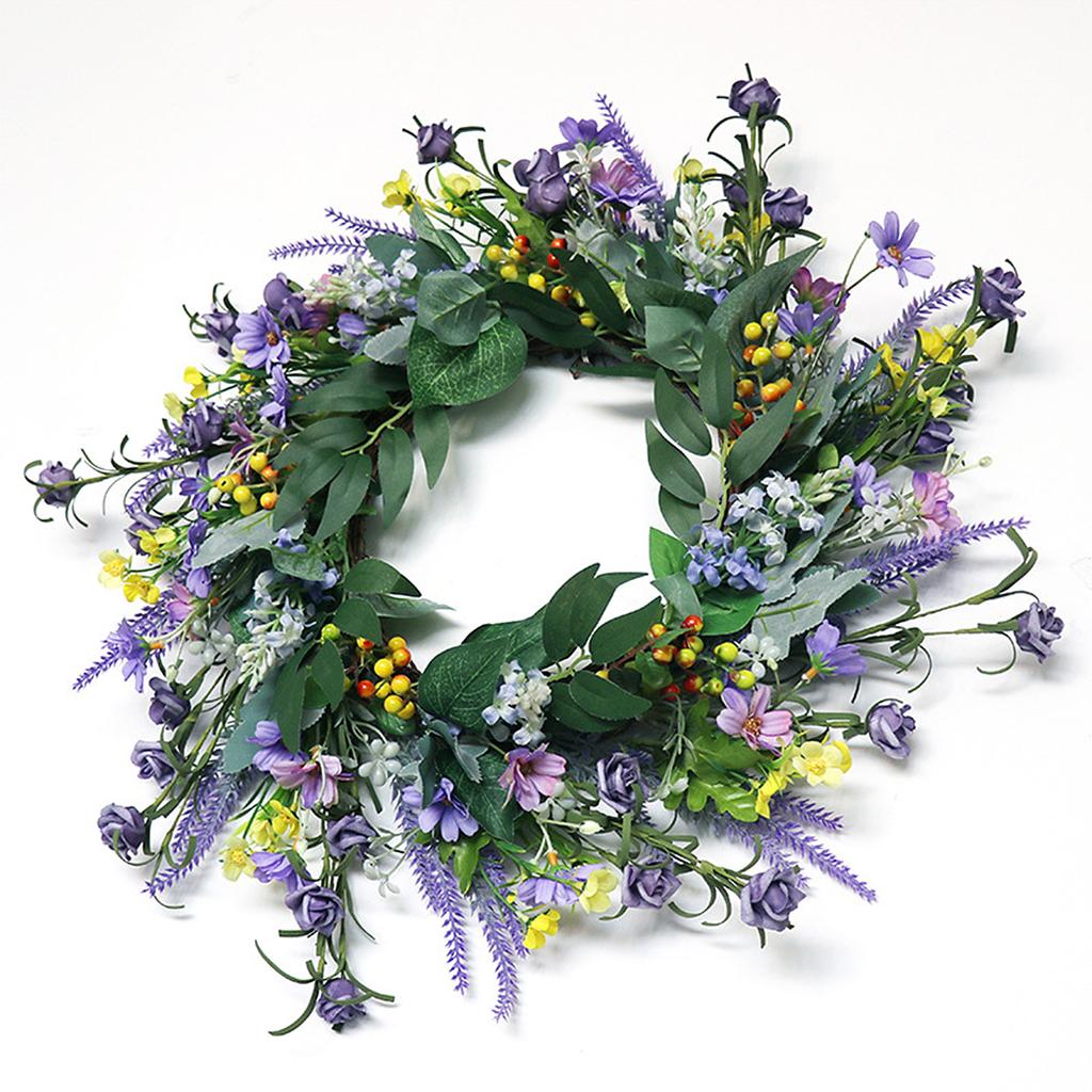 Simulation Small Wild Flower Garland American Wedding Pastoral Home Decoration Garden Door Hanging