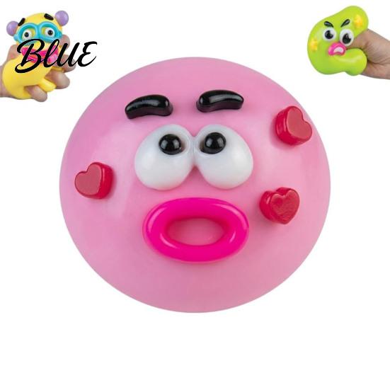 Anti-stress Toy 1/2/5Pcs Dog Face Squeeze Toy Moldable Slow Rise Cartoon Expression Stress Anxiety Relief Ball Relaxing Relieving Fidget for