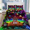 Game Bedding Set G-Gorilla Tag 2/3Pcs Duvet Cover with Pillowcases Cartoon Comforter Cover for Kids Teens Adults Bedroom Decor