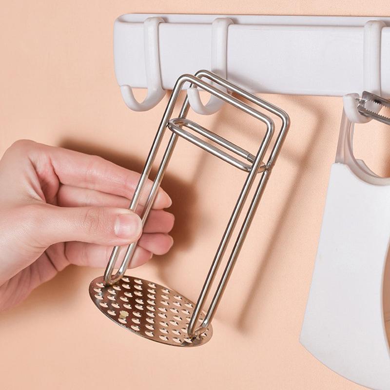 Stainless Steel Potato Masher Vegetable Masher Crush Vegetable Fruit Press Maker Kitchen Tool Gadget Kitchen Accessories