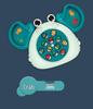 Interactive Rotating Crab Fishing Game - Cute Desktop Toy for Kids