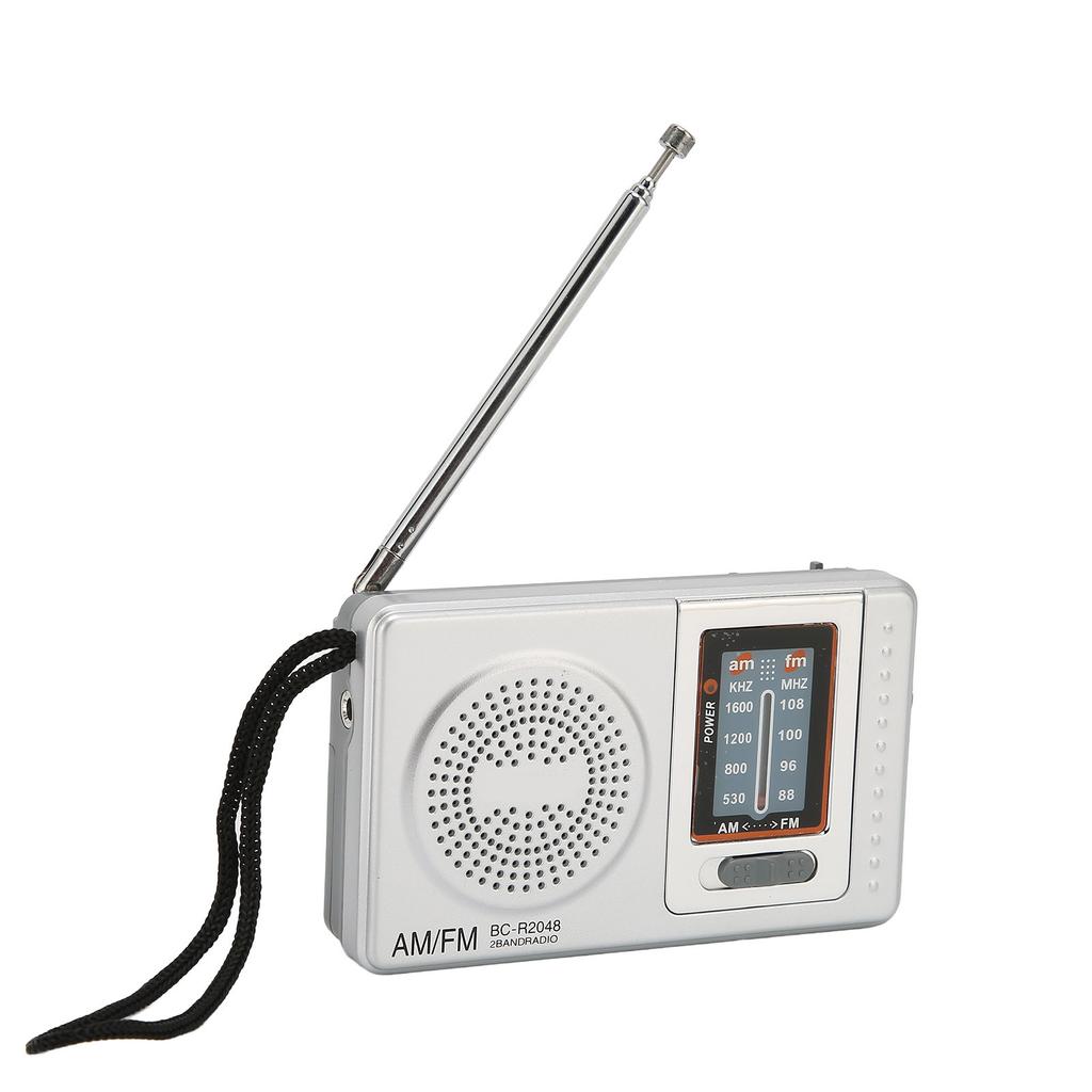 Portable Radio DSP Chip AM FM Transistor Radio with Built In Speaker for Home Travel Entertainment Work Emergency