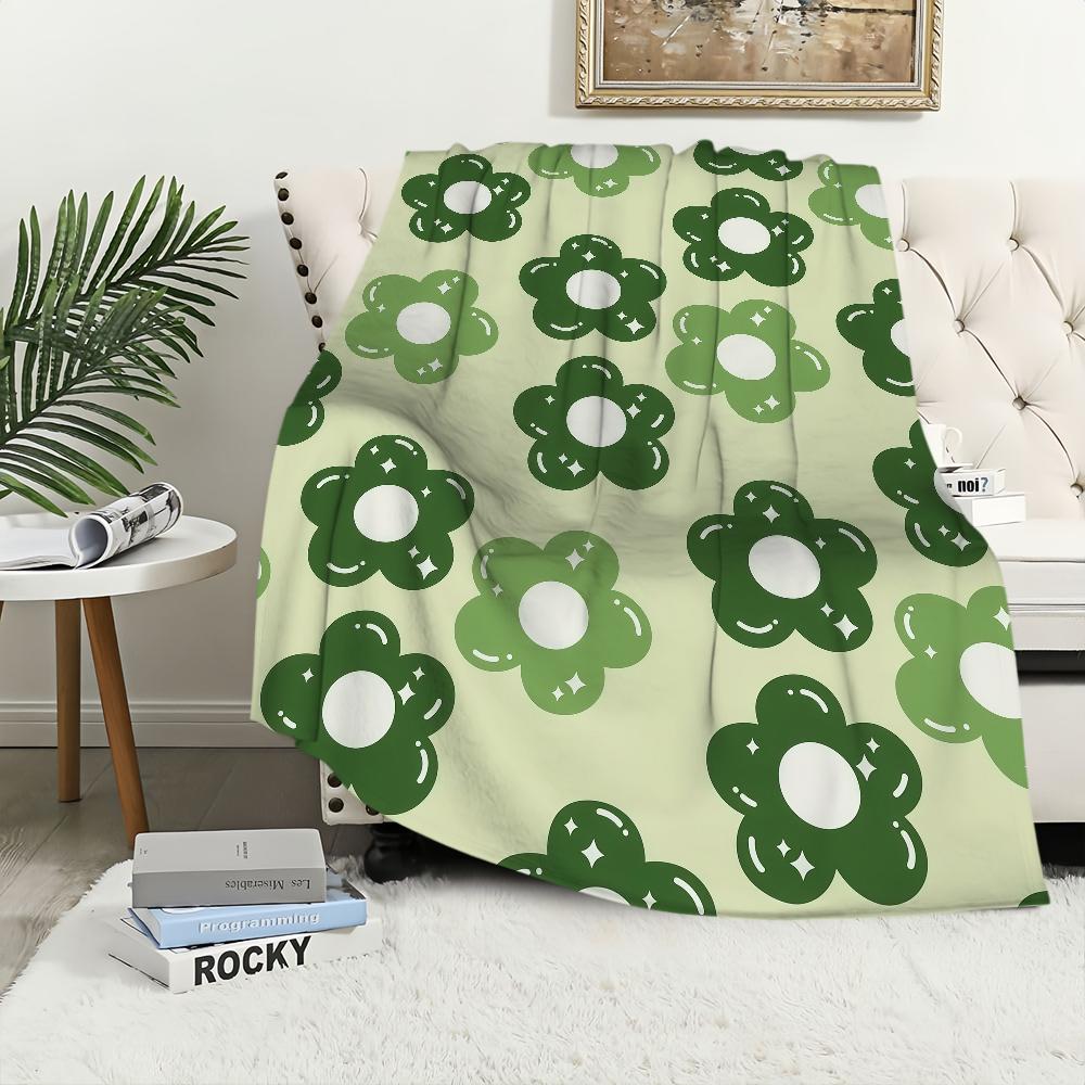 Cute F-Flower C-Cartoon Blanket For Soft Throw Blanket for Picnic Bed Sofa Home Bedroom Cozy Warm Comfortable