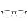 Full Rim Rectangle Black Clear Gradient Smartbuy Collection Alpha 2460 C6 Fashion Unisex Eyeglasses