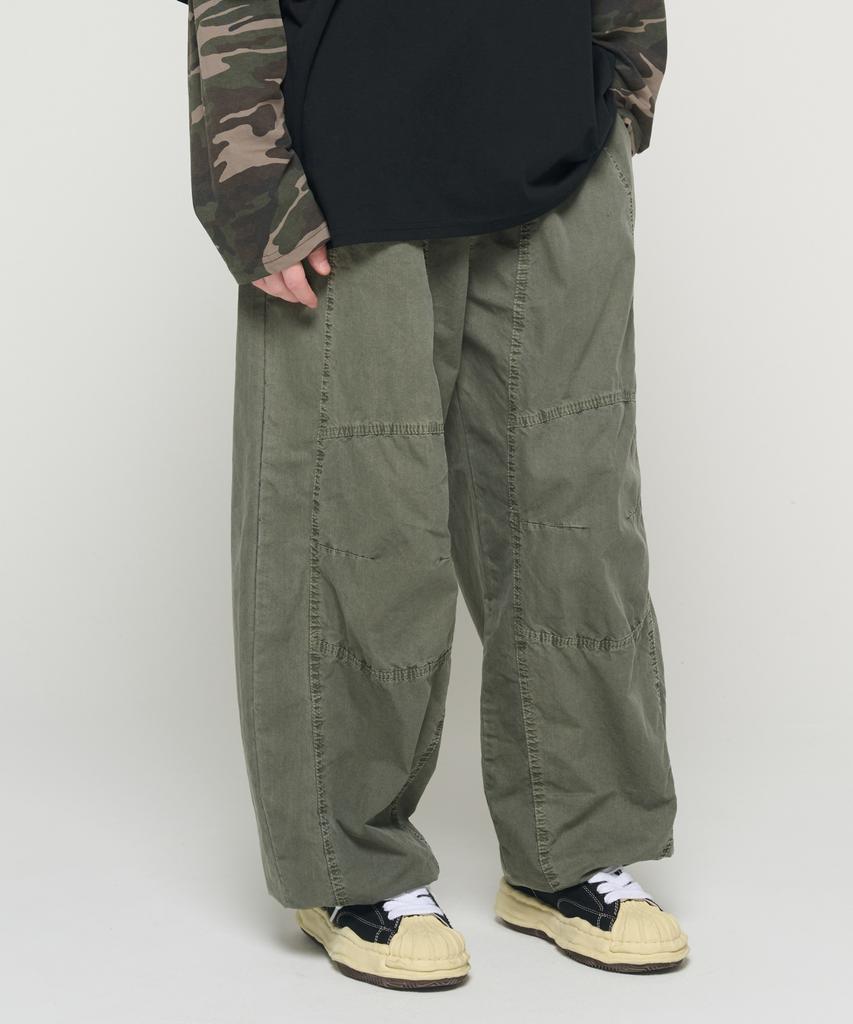 CARGOBROS Pig Cut Wide Balloon Pants (Khaki)
