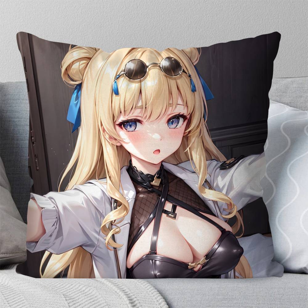 Songque Animated Game HHonkai Impact Rd Pillow Case Fashion Square Pillowcase Bedroom Sofa Room Ins Decoration Leisure