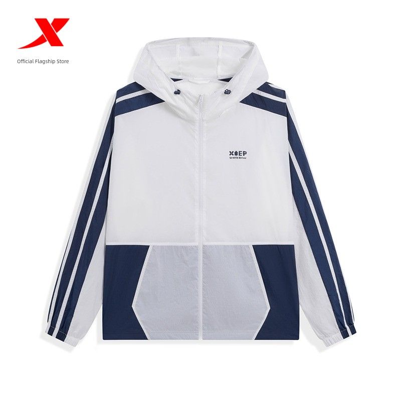 

Tebu Мягкий Лед 3 Поколение Одежда для защиты от солнца Мужская и женская Одинаковая 24 Лето Новое поступление Дышащая куртка Уличная Парная Солнцезащитная одежда Pearl White/Ink Blue S(/165)