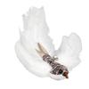 Interactive Cat Toy Simulation Bird with Bell Cat Stick Toy Replacement Feather Head for Kitten Playing Teaser Toy Cat Supplies