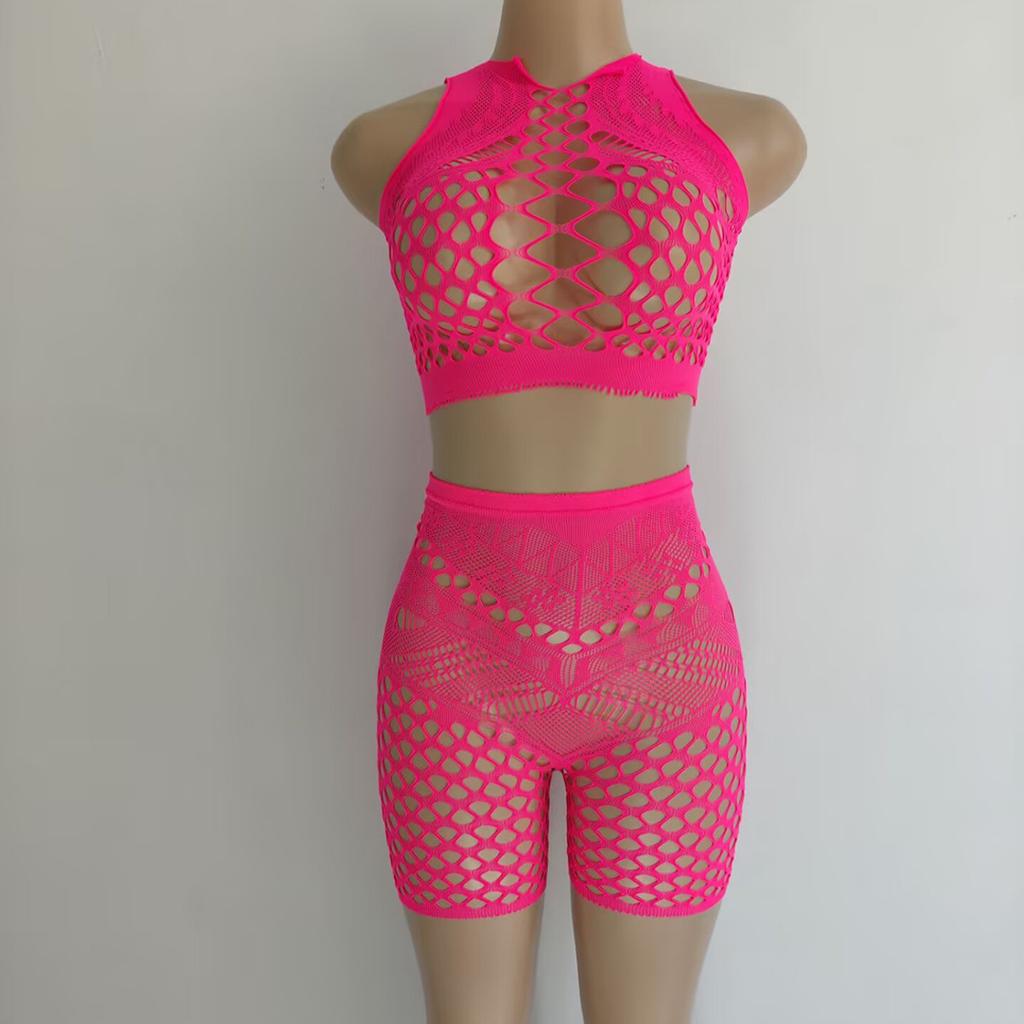 Erotic Underwear, Long Sleeves, Hip Skirts, Short Skirts, Hollow Backless Nets, Tights, 5577