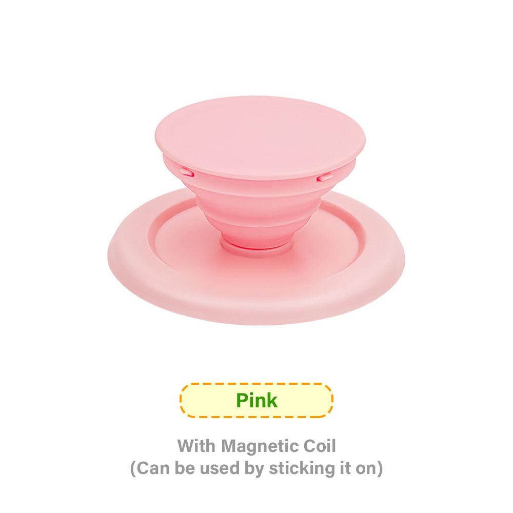 Silicone World Magnetic Folding Mobile Phone Grip Holder Socket Support for Magsafe Ring Finger Expanding Stand Portable Bracket