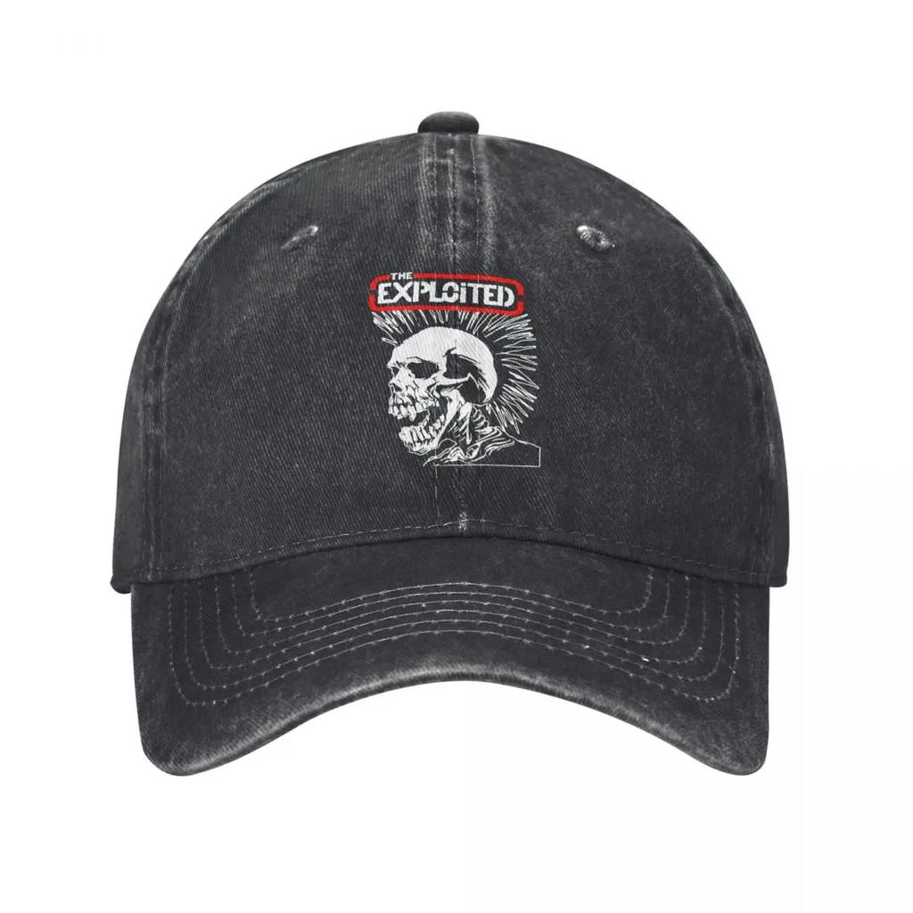 The Exploited Skull Baseball Cap Retro Distressed Cotton MMXX TOUR Sun Cap for Men Women Outdoor Activities Caps Hat
