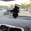 Rhinestone Car Phone Holder: Horizontal Suction Cup for Center Console, Multi-Functional Navigation Support