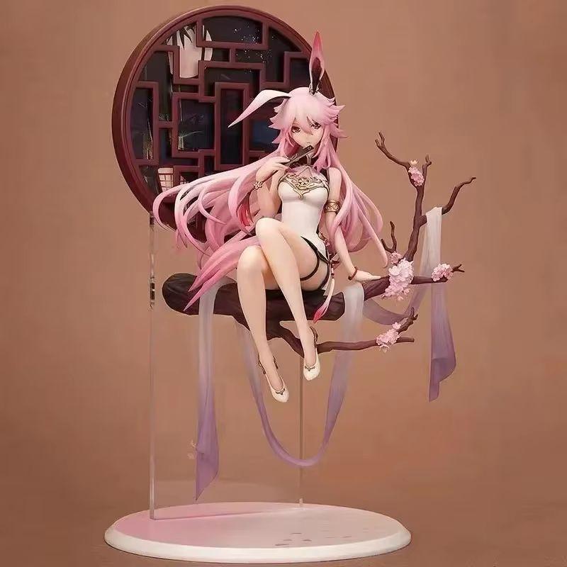Genshin Impact Yae Miko Sakura Action Figure Three College Cheongsam Design Anime Girl Model for Collectors And Display