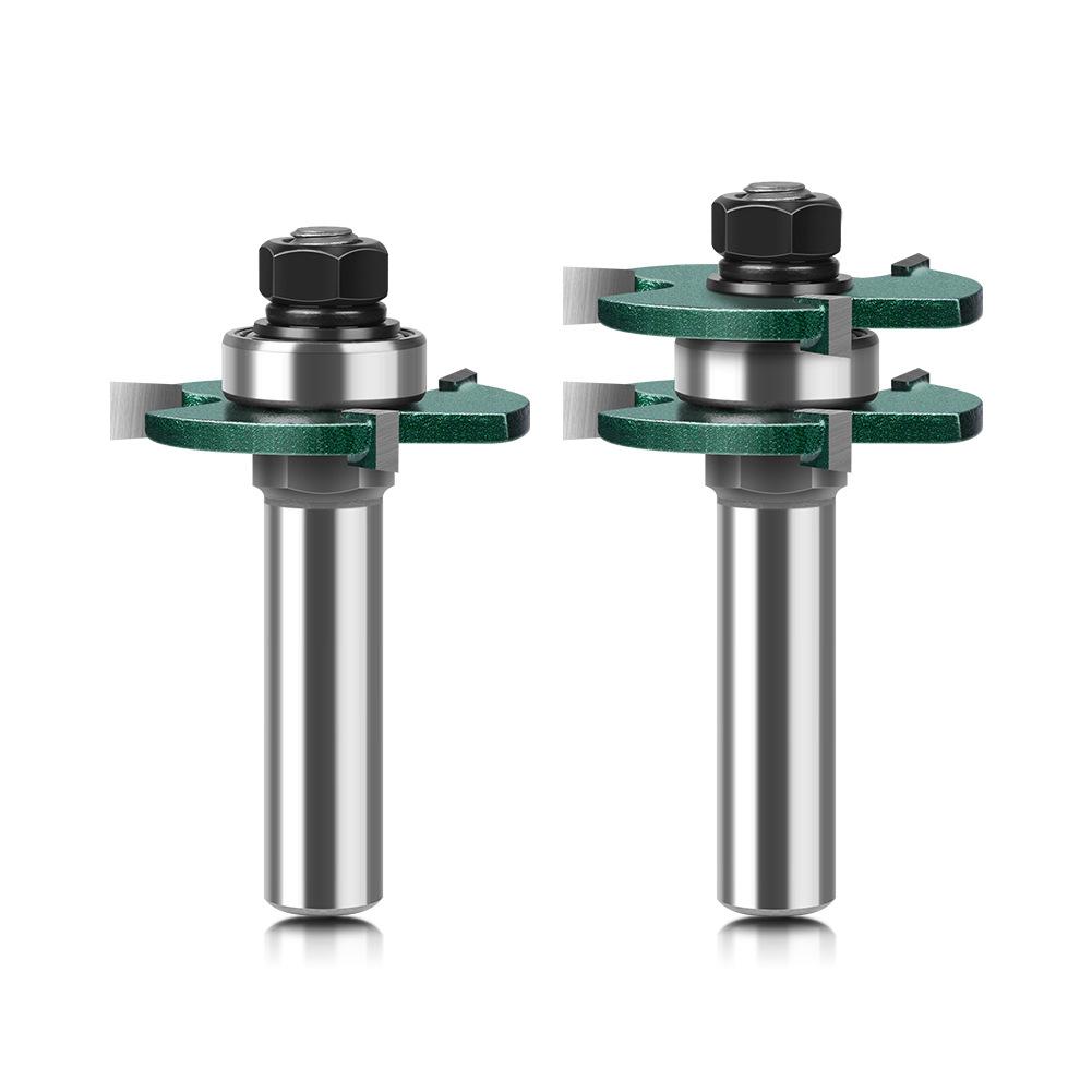 3-Tooth T-tenon Cutter Square Tooth Tenon Cutter, Floor Cutter, Puzzle Cutter, Woodworking Milling Cutter, Engraving Cutter