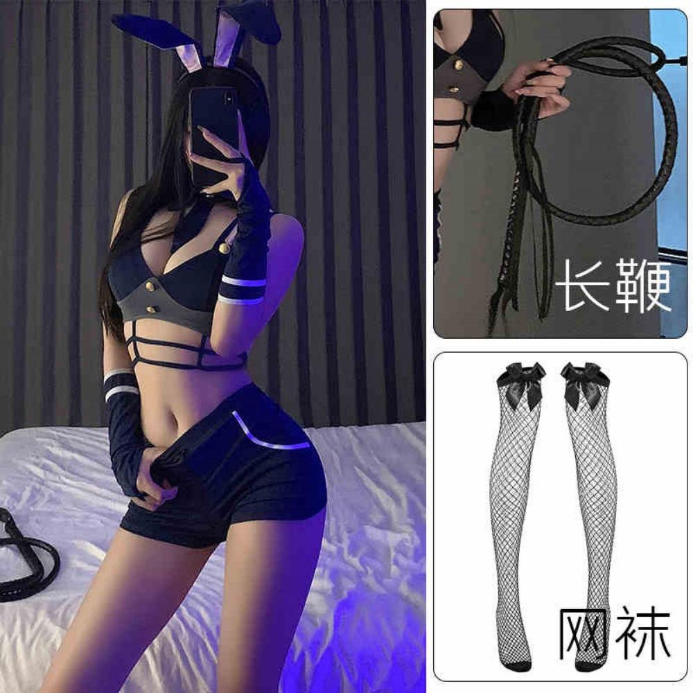 Man Wants Bunny Girl Sex Inside Clothes 2024 New Sexy Free Small Chest Uniform Seduction Police Officer Cos Passion
