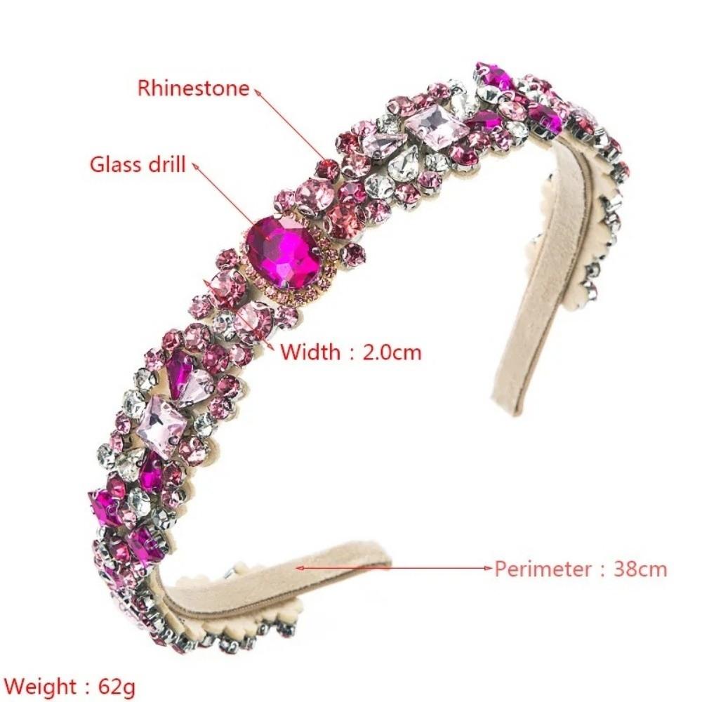 Rhinestone Full Diamond Headband European and American Hair Ties Baroque Hairbands  Hair Accessory