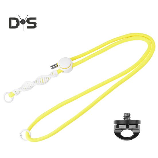 

Ремешок для шнурка с защитой от потери, шейный ремень для камер Insta360 X4, регулируемая длина, плетеный ремешок для камеры Pocket 3 жёлтый