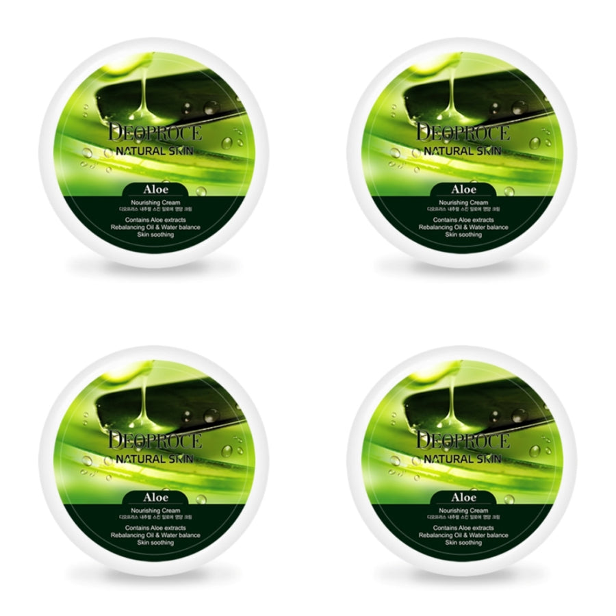 Deoproce Natürliche Aloe-Nährcreme für die Haut, 100 g, 1 Stück/2 Stück/4 Stück
