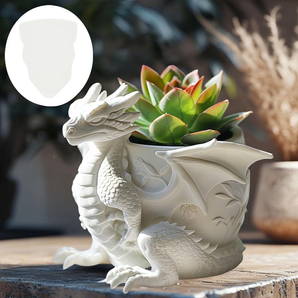 Yak Succulent Plant Flower Pot Resin Silicone Mold Sitting Cute Cow Storage Box Concrete Mould Cow Yak Candle Cup Gypsum Molds