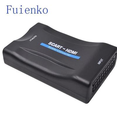SCART To HDMI Video Converter - FUIENKO - 1080P/720P - Plug and Play - Black Color - High Quality