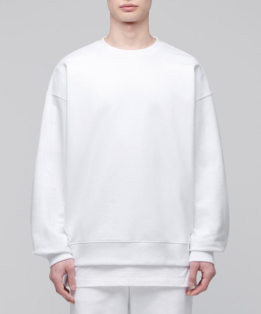 MUSINSA STANDARD Recycled Oversized Sweatshirt [White]