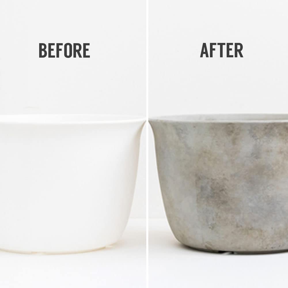 You Can Create a Natural Concrete Look Just by Painting Concrete Effect Paint [Cement Set] (Smooth Set) 1kg+50g+50g Takara Paints