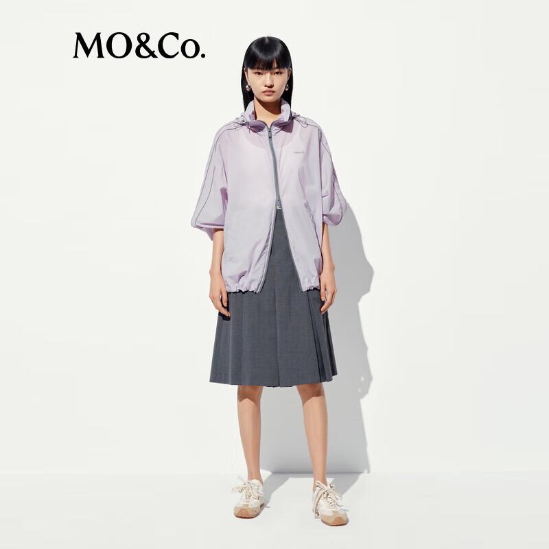 MO&Co. Qin Lan Collection UPF50+ Sun Protection Hooded Windbreaker Jacket