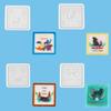 Coasters Molds for Epoxy Resin Animal Coaster Mould for Resin Casting Art Molds