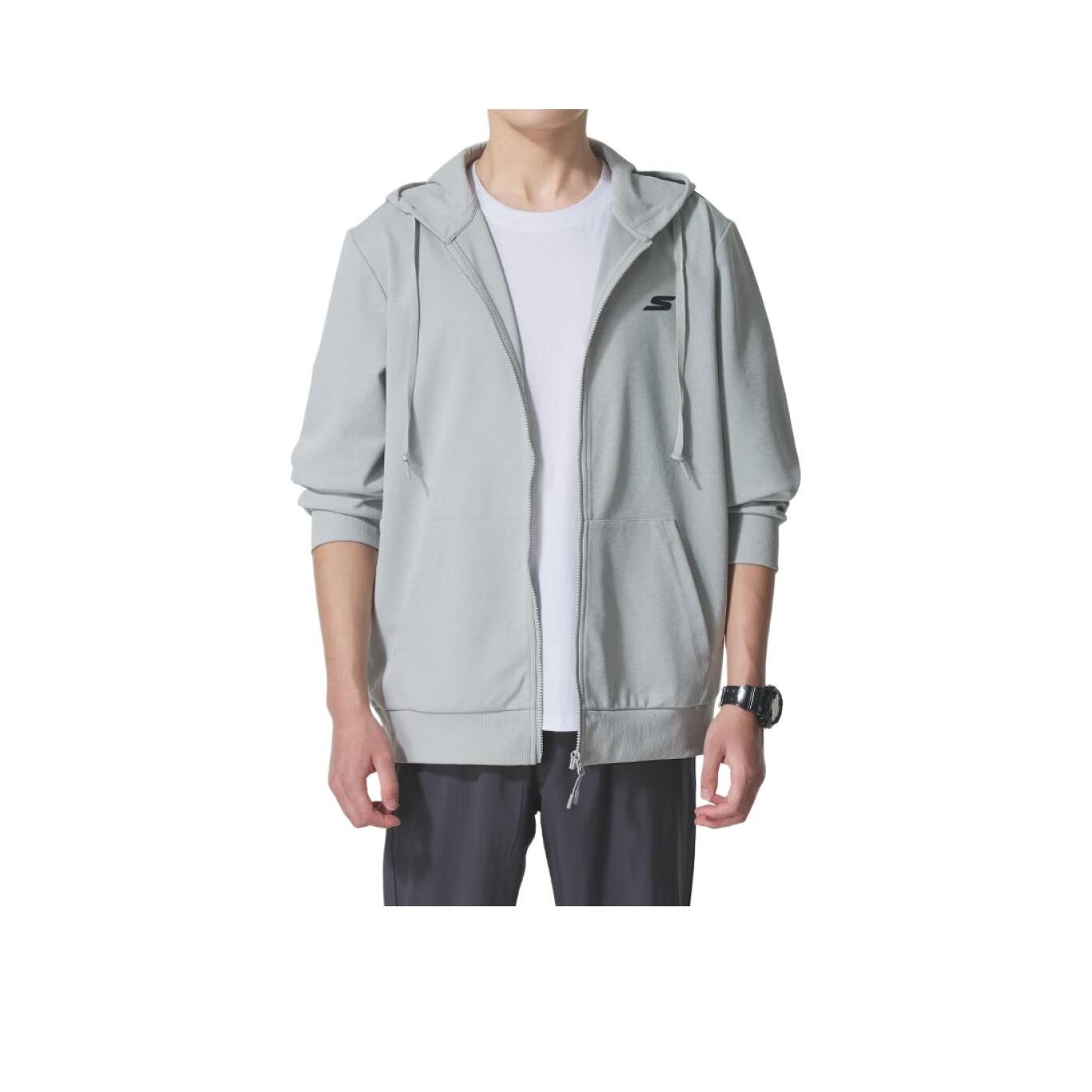 Skechers Comfortable Casual Versatile Skin-Friendly Hooded Jacket Unisex Jackets P225U132-02VP XS