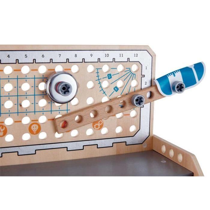 Jeu d'imitation établi en bois HAPE - E3028 - Etabli de découverte scientifique avec set d'expériences