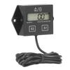 Motorcycle Tachometer Timer LCD Display 2 4‑Stroke Gasoline Engine Hour Meter Universal for Pickup Trucks