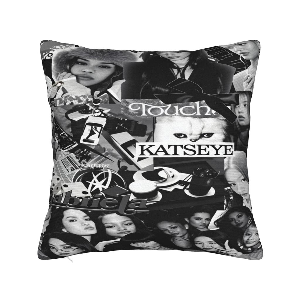 Katseye Kpop Style Mädchen Kissenbezug Kawaii Kissenbezug Bequeme Kissenbezüge Für Büro Auto Heimdekoration
