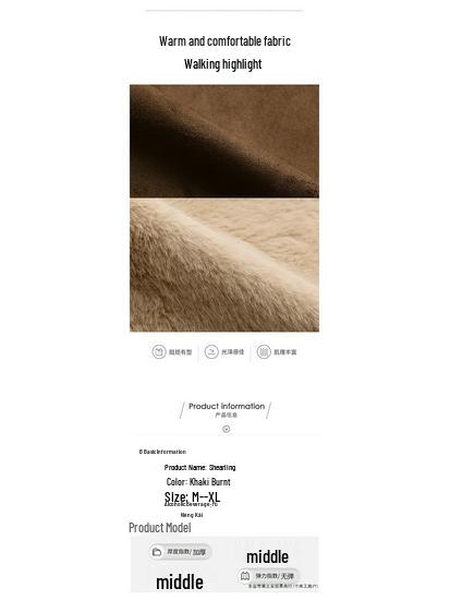 Women's 2025 Autumn/Winter Shearling Double-Sided Plush Fur Coat: Thick Deer Suede Cotton-Padded Jacket.