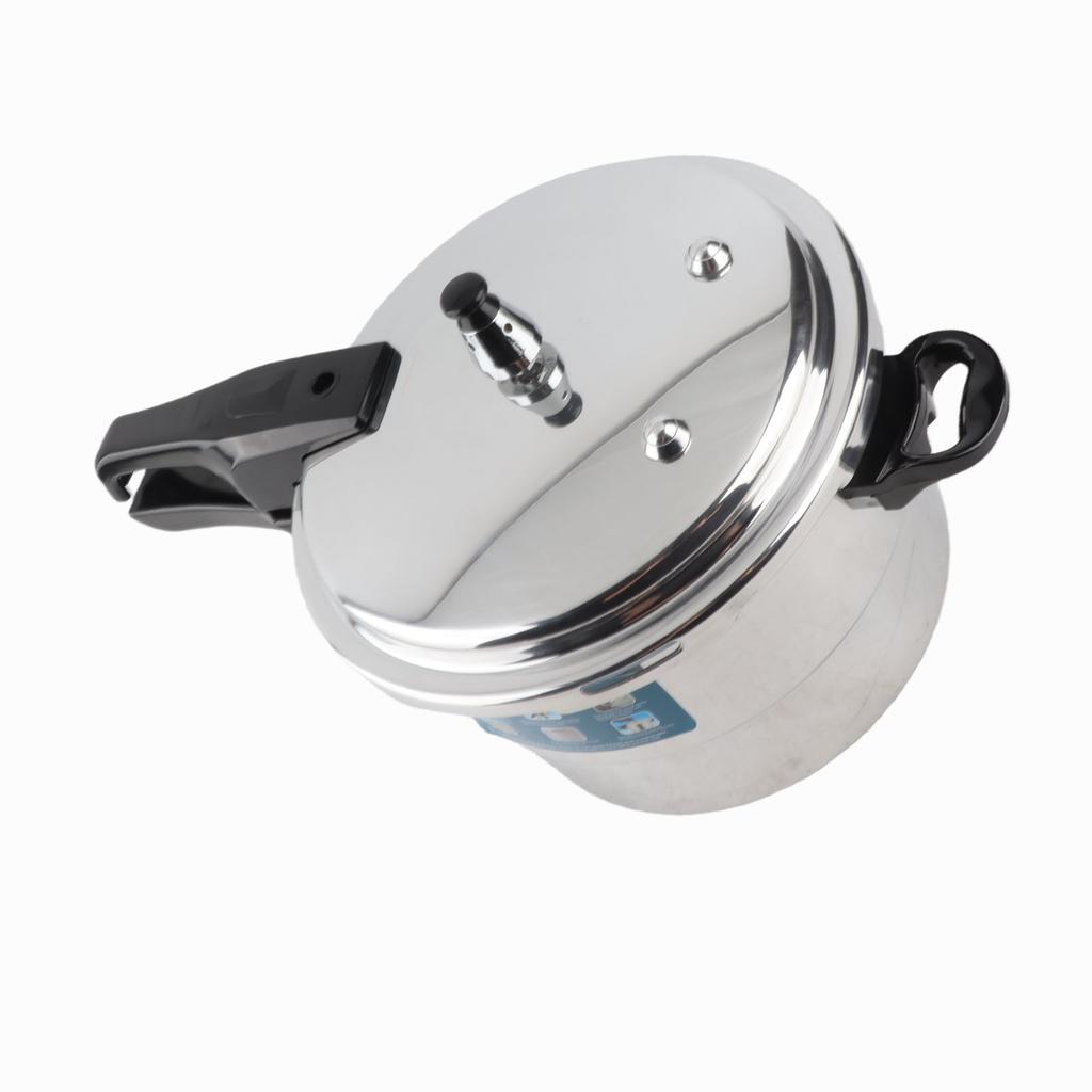 Pressure Cooker 5L Aluminum Alloy Explosion Proof Fast Cooking Canning Cooker Pot with Steam Rack for Gas Electric
