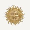 Ashtadhatu Mix Brass Made Wall Hanging Sun Idol, Surya Narayan Idol - 16 Cm