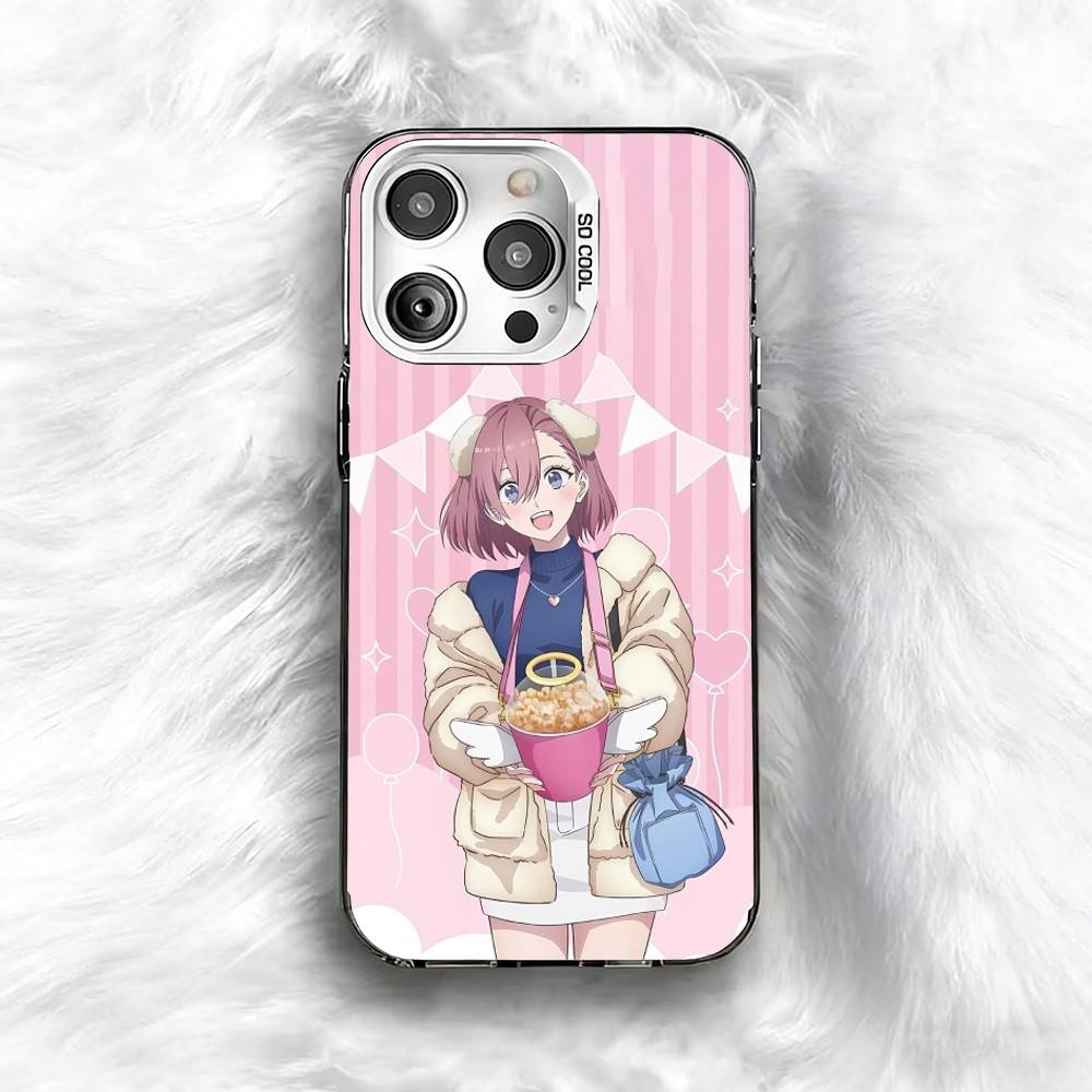 2.5 Dimensional seduction Amano Ririsa Phone Case For iPhone 16 17 15 14 12 13 Pro Max Black Color Shockproof Cover