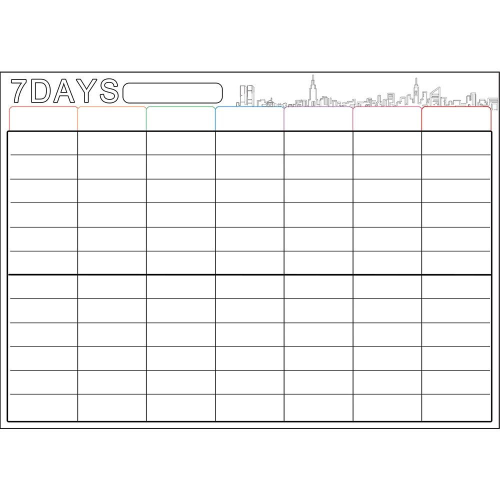 Erasable Whiteboard Calendar 12" X 16" Message Organizer Magnetic Monthly Planner  Refrigerator