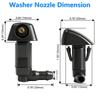 2Pcs Wiper Front Windshield Wiper Washer Jet Nozzles For Honda Civic Accord MK7 FR-V Element Odyssey 2003-2006 OE# 76810-SDA-A11