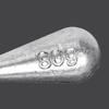 Teardrop Lead Sinker with Scale - Quick Hang Fishing Weights for Casting and Dropping