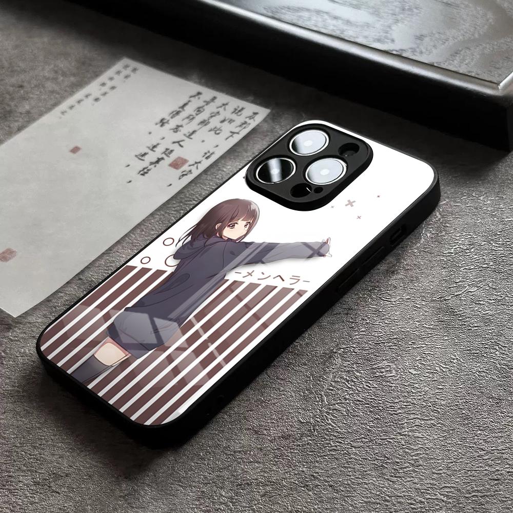 M-Menhera Chan Comic Phone Case For IPhone 16 Pro Max 15 Plus 14 Pro 12 11 13 Mini X XR XS Max 8 7 Plus SE Glass Cover
