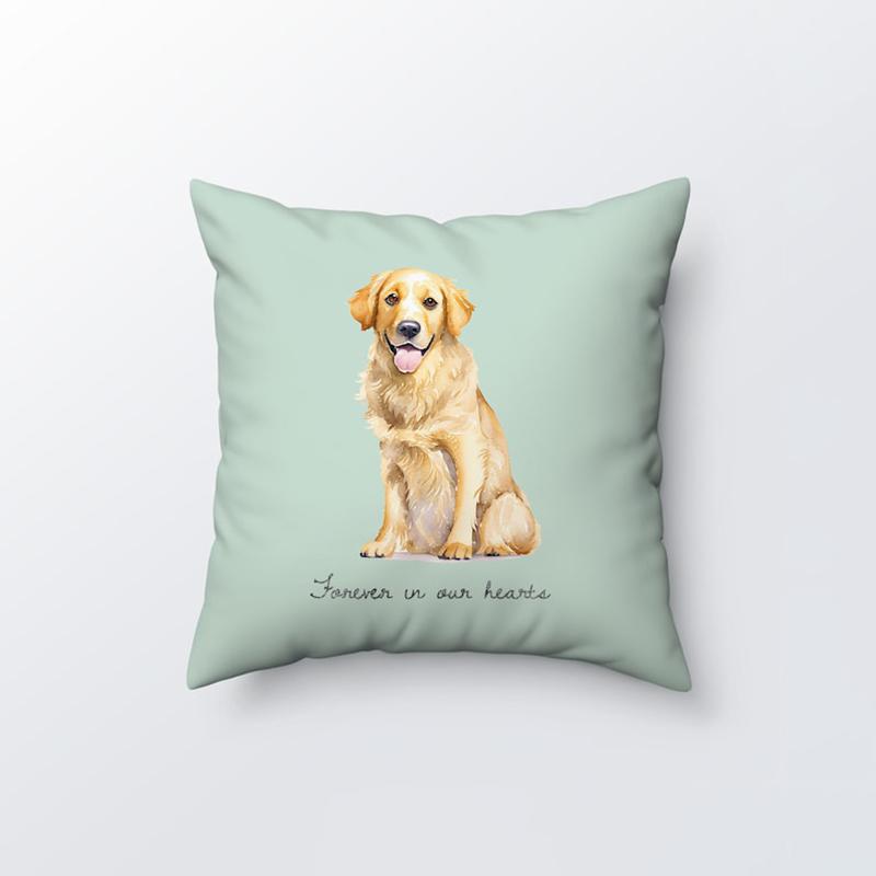 

Personalized Dog Pillow Custom Photo Square Pillow Unique Gift for Pet Lovers Home Decor for Sofa Living Room Bedroom Office 50X50cm