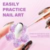 Flower Shape Nail Art Practice Stand Nail Holder Magnetic Practice Nail Stand False Nail Holder for Display Painting