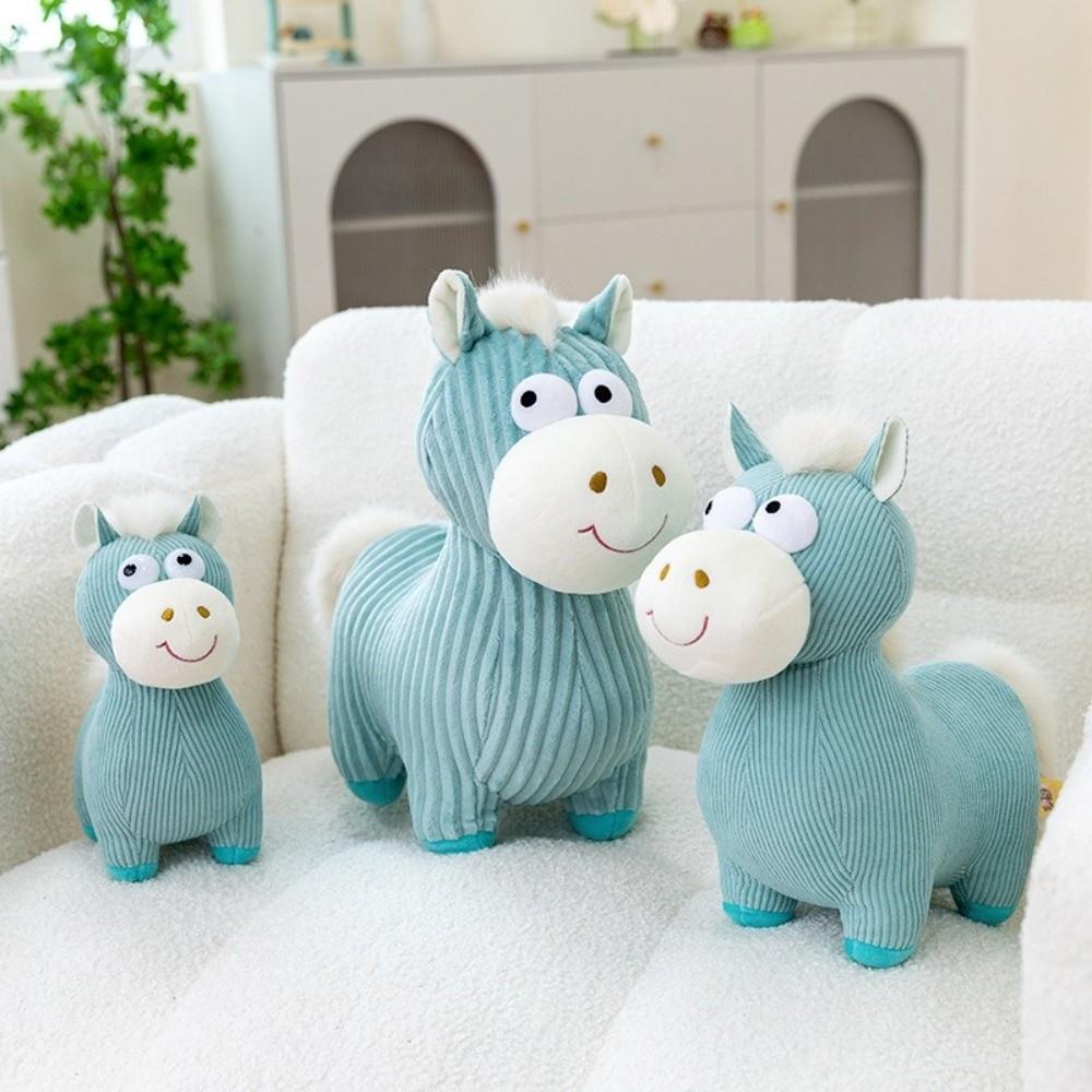 Soft Zodiac Pony Figurine PP Cotton Filling Horse Doll Ornament  Year of The Horse