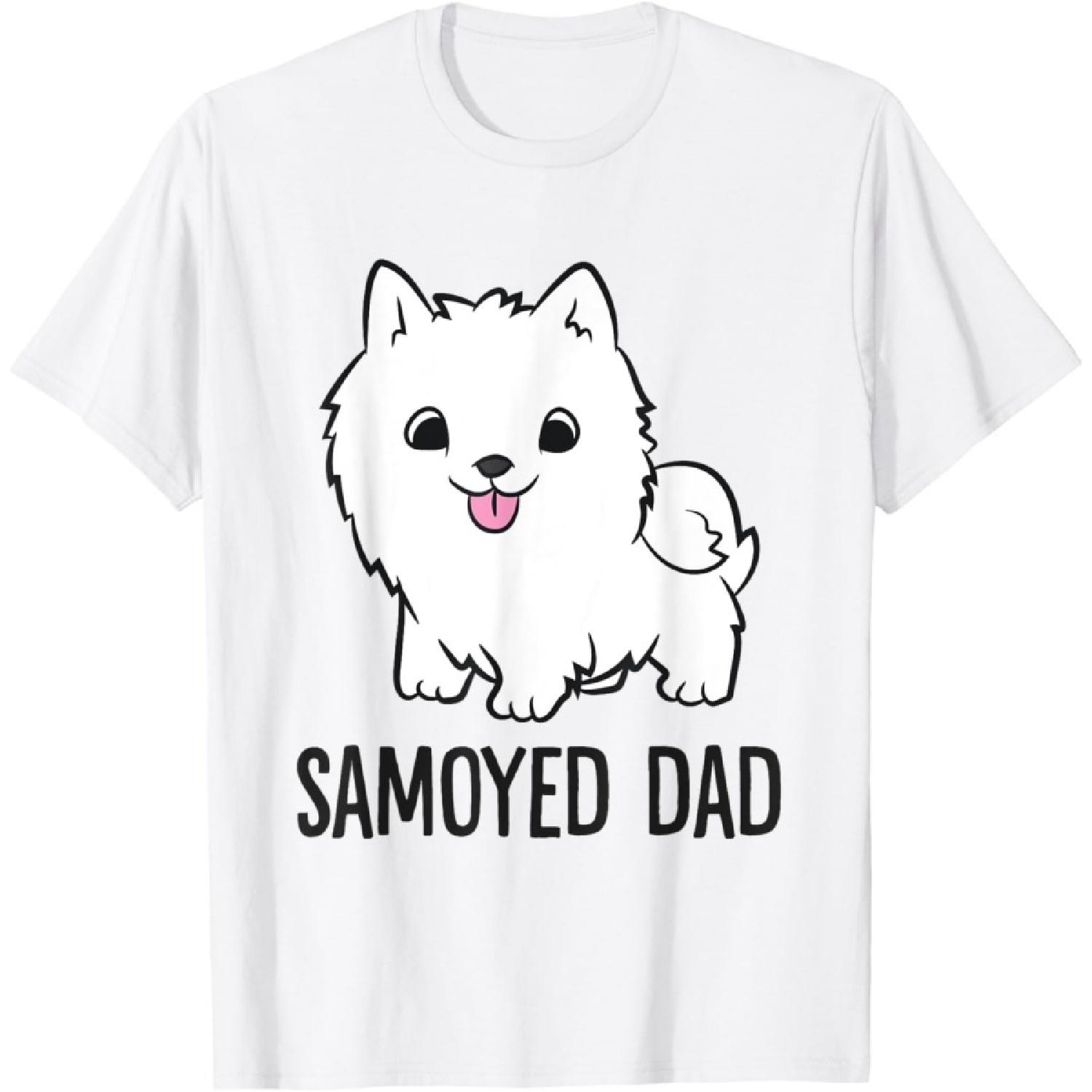 Samoyed Papa Funny Samoyed Dad T-Shirt XXXXXL белый