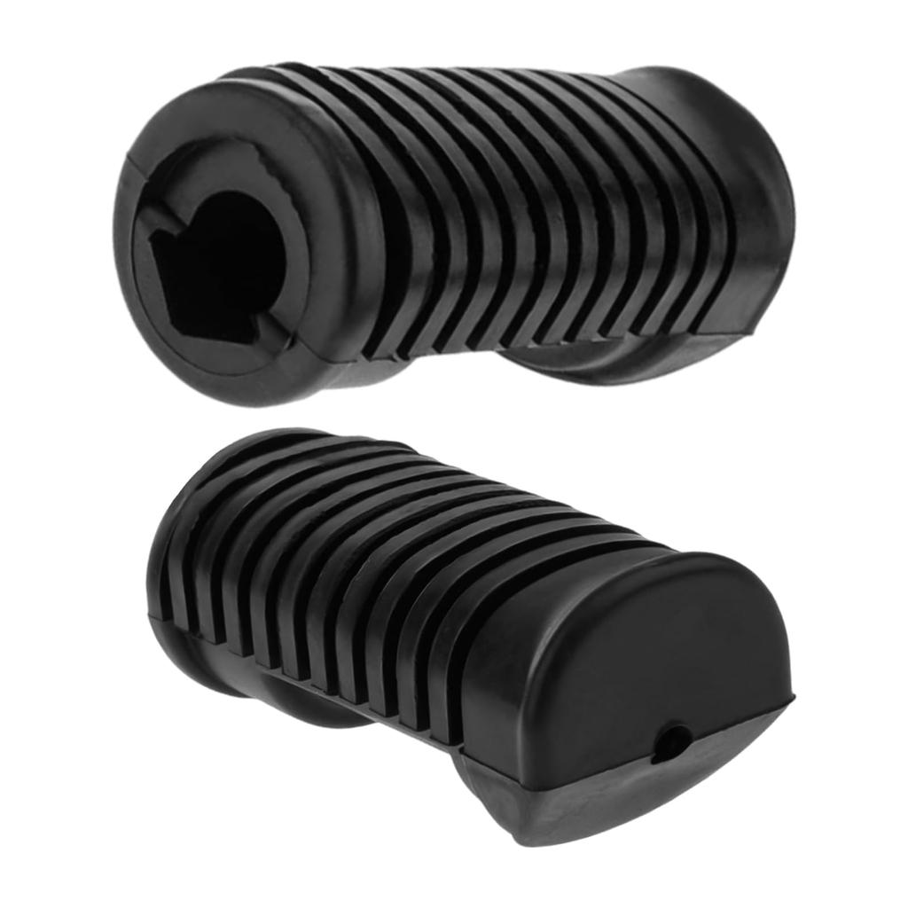 YONGDING Motorcycle Step Rubber for Honda Cub/Ape (APE), Black, Compatible with Honda 213-1892, Left and Right Set (Black)